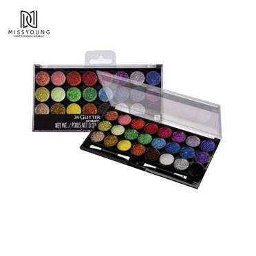 Missyoung 24 Colors Makeup Glitter Eyeshadow Palette
