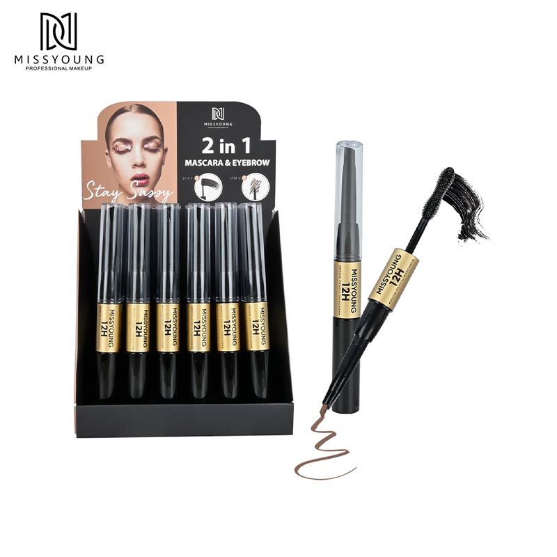 Gray Flat light Brown Pink Black Eyebrow Pencil Two-in-one Mascara &EyeBrow Pencil Eyebrow Trimmer