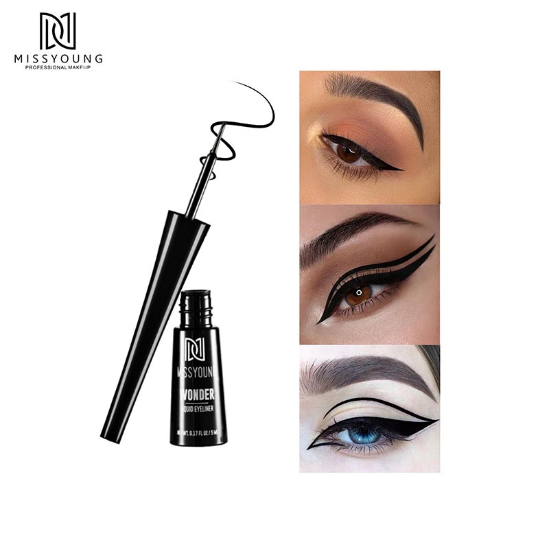 Black Eyeliner Liquid Waterproof And Sweat Proof Liquid Eyeliner Set