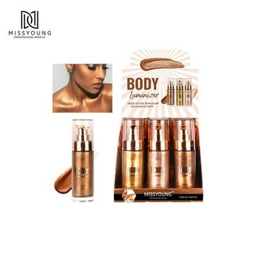 Body Luminizer Highlight Bright Skin Body Cream Liquide Highlighter  Soft Light Face & Body Highlighter Makeup Ead-To-Toe Skin Glow