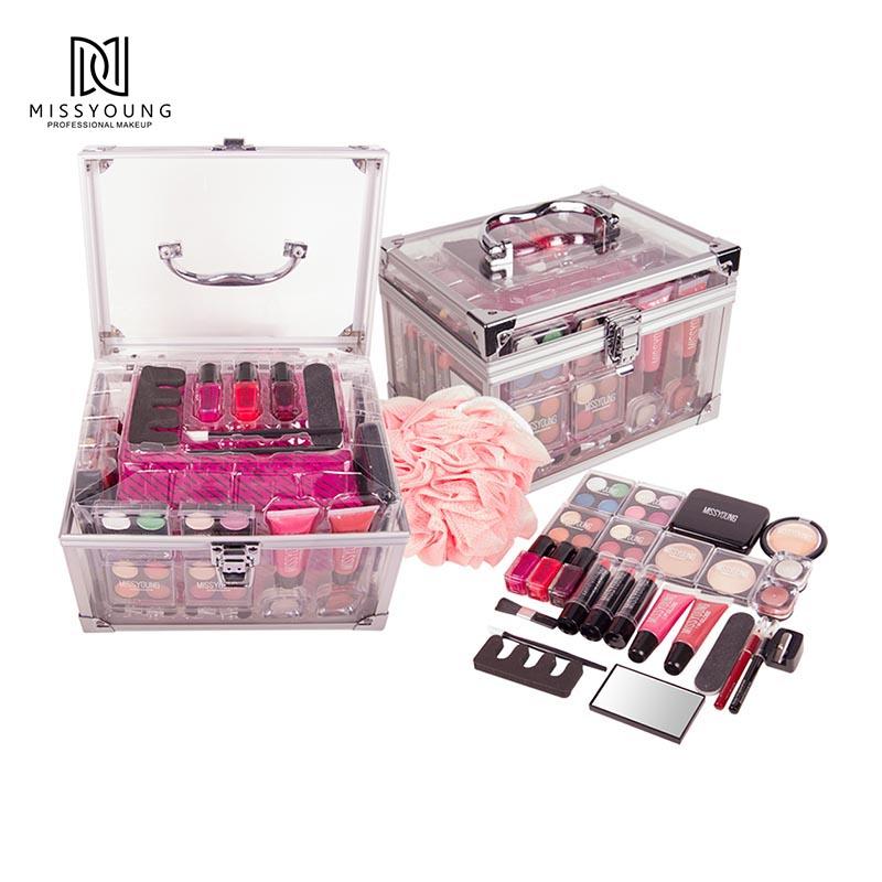 New Promotional Gift Stocked Cosmetic Accessories All In One Makeup Kit Box For Professionals Full S