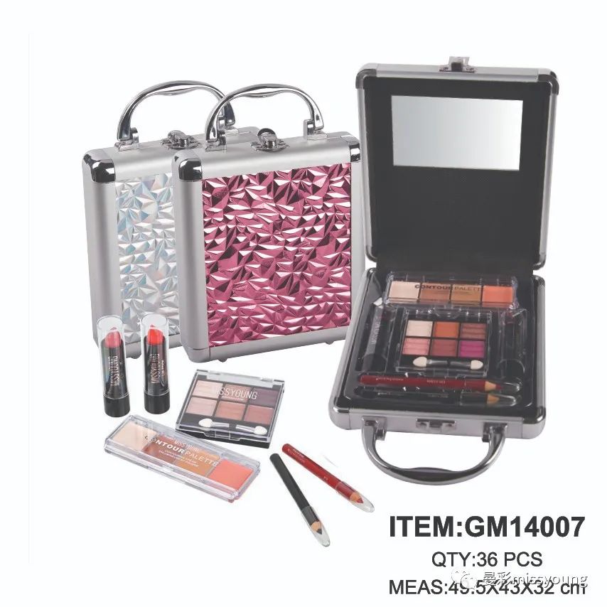 Miss Young Professional Popular Make Up Set Cosmetic Kit Multi Color High Pigment Eye Shadow Lipstick GM14007