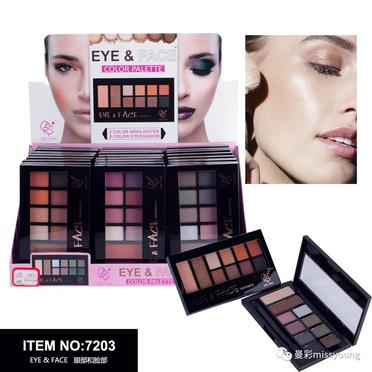 Miss Young Hot Selling New Production Private Label 10 Colors Makeup Eyeshadow Palette 7203