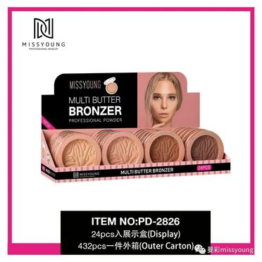 Miss Young High Quality Popular Best Selling 4 Colors Multi Butter Bronzer Professional Powder PD-2826