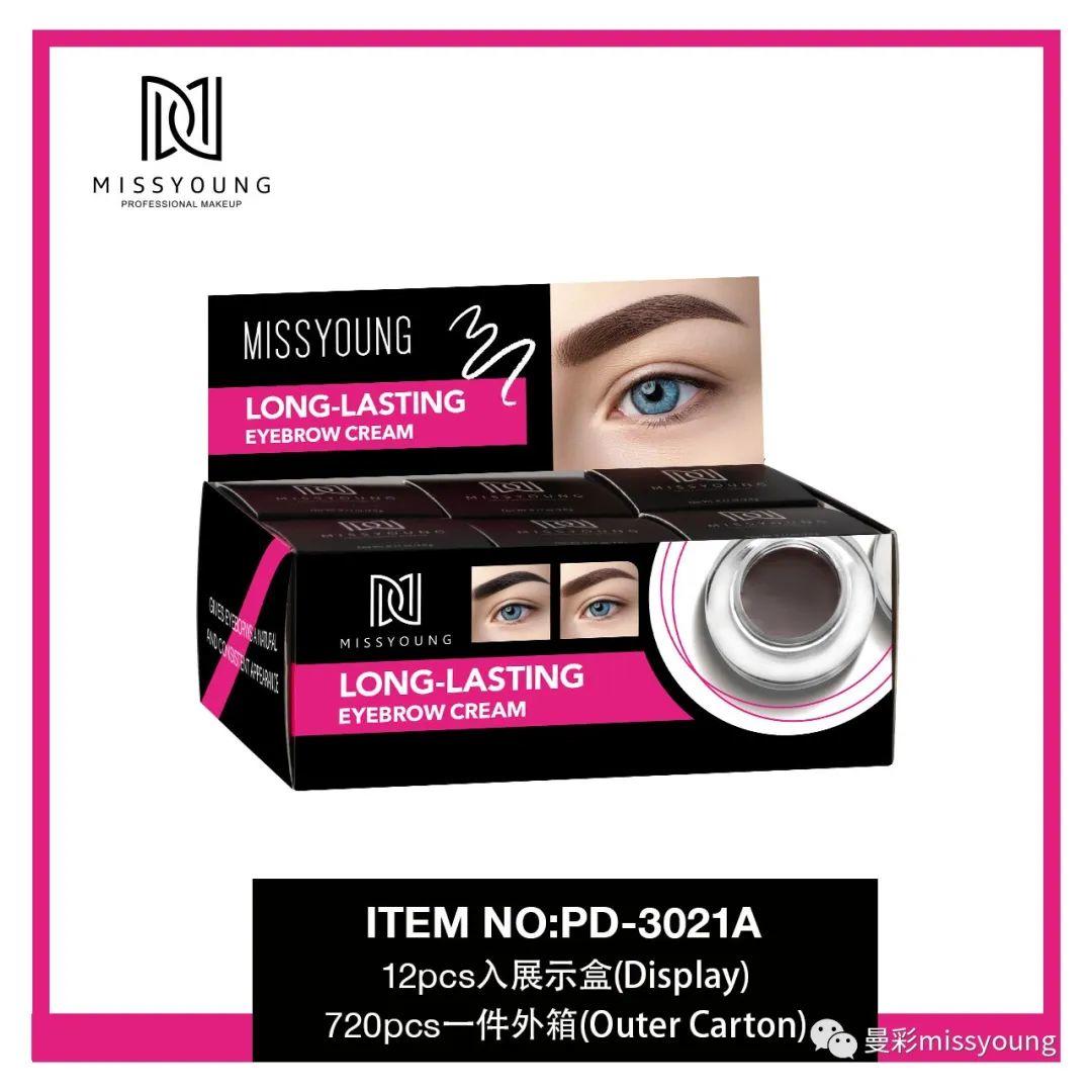 Miss Young Custom Logo Low MOQ Wholesale Clear Eyebrow Gel Freeze Soap Wax Private Label Vegan Eyebrow Tint Brow Gel PD-3021A