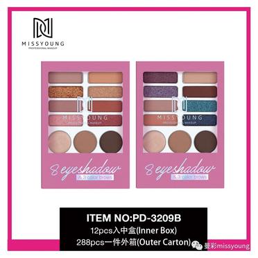 Miss Young Hot Sale 11 Colors Style Eyeshadow Palette Professional Eye Makeup Wholesale PD-3209B