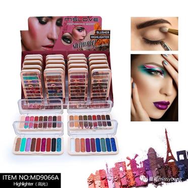 Miss Young Best Selling OEM 9 Colors Eye Shadow Palettes Wholesale Makeup Natural Cosmetics MD9066A