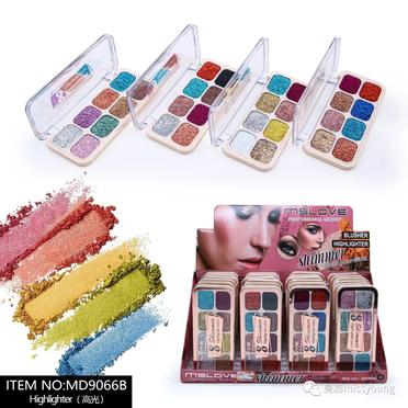 Miss Young High Quality OEM 9 Colors Eye Shadow Palettes Wholesale Makeup Natural Cosmetics MD9066B