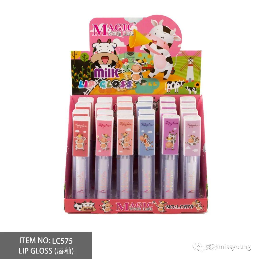 Miss Young New Kids Lip Balm Kids Manufacturer Customize Logo Lip Gloss Cute Bear Shape Colorful Makeup Set Wholesale Kids Toys LC575