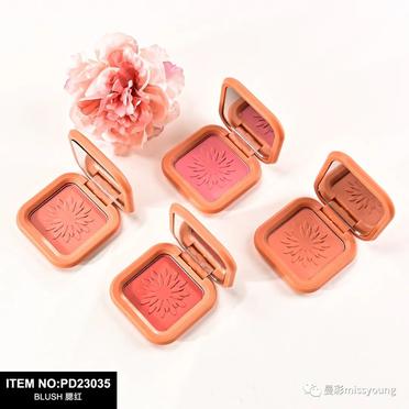 2023 Miss Young Hot Selling New Single Color Flower Stamp Blusher PD23035
