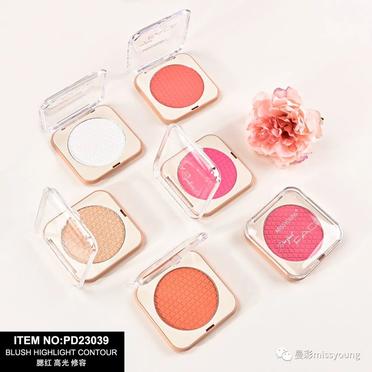Miss Young Hot Selling New Single Colors Blusher Highlighter Contour Palette PD23039
