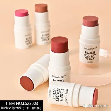 New Miss Young Hot Selling New 6 Colors Single Color Blusher Cream Stick LS23003