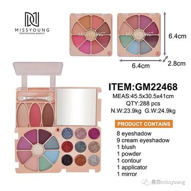 2023 New Miss Young Hot Selling Makeup Kit Eye Shadow Blush Contour GM22468