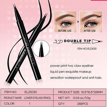 Hot Selling Double Tip Liquid Eyeliner Pencil EL23030