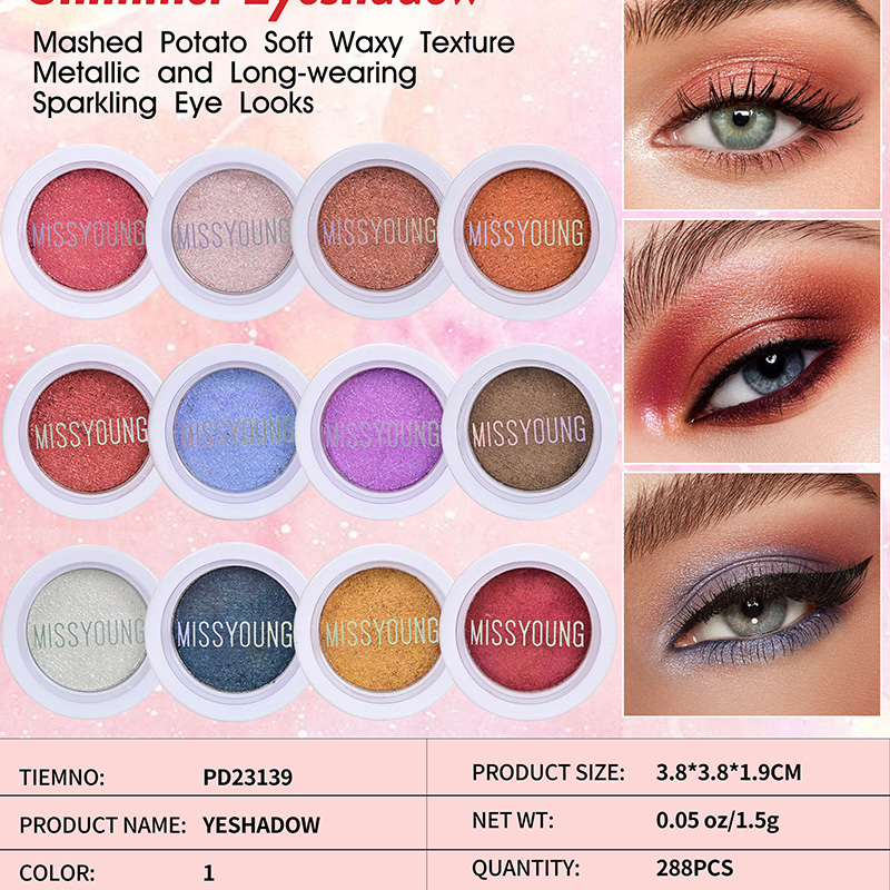 Soft Waxy Texture Sparkling Shimmer Eyeshadow PD23139