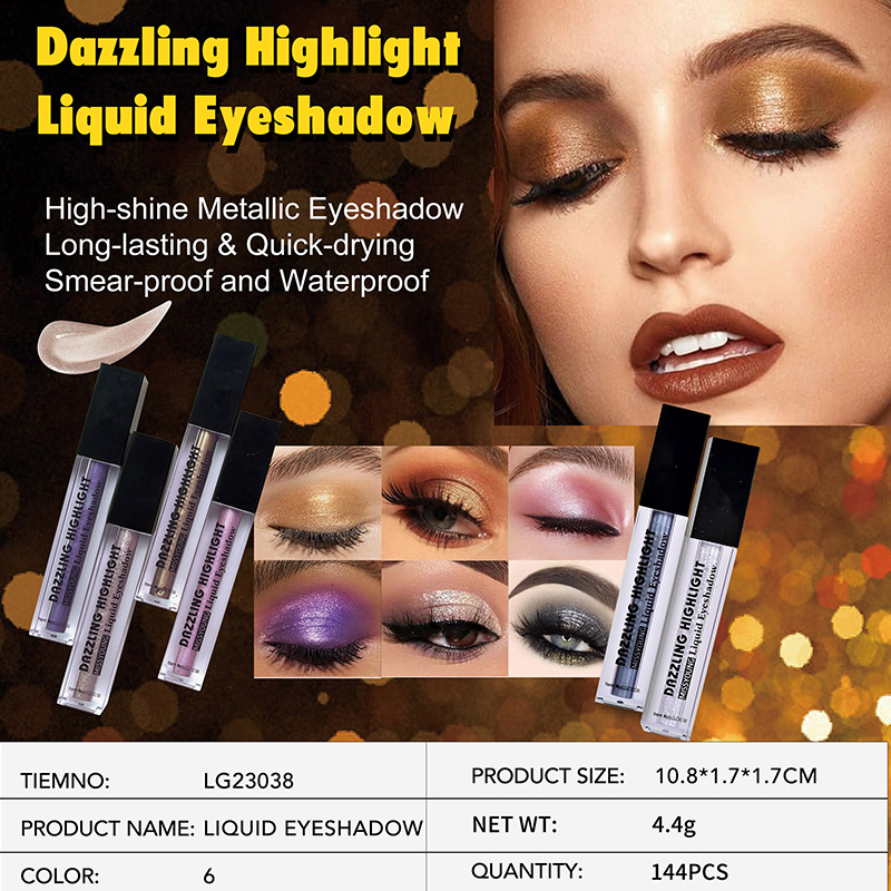 Long-lasting & Quick-drying Dazzling Highlight Liquid Eyeshadow LG23038