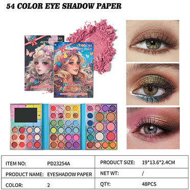 Sale High Quality 54 Color Eye Shadow Paper PD23254A