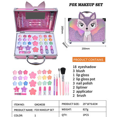 Wholesale High Quality Fox Makeup Eyeshadow Brush Blush Set GM24038