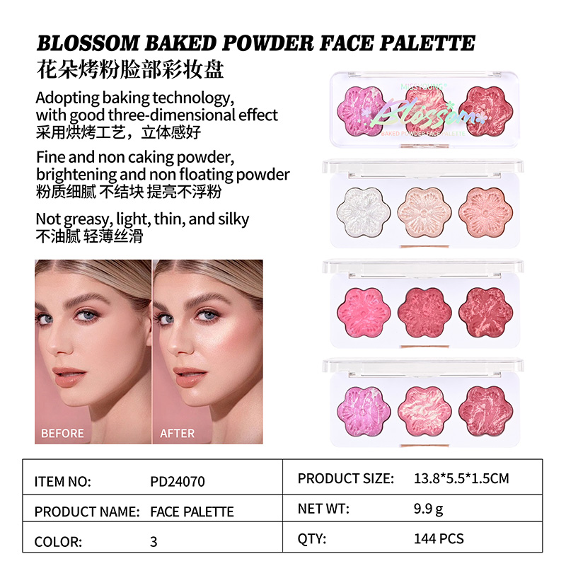 Blossom Baked Powder Face Palette PD24070