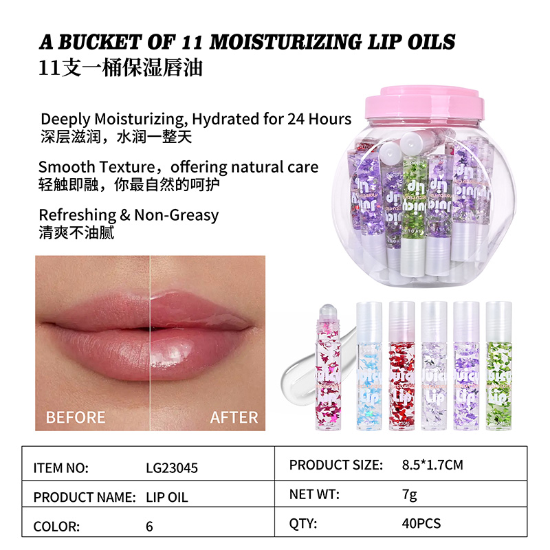 A Bucket Of 11 Moisturizing Lip Oils LG23045