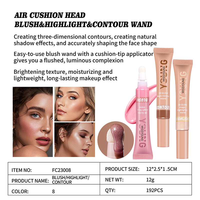 Air Cushion Head Blush&Highlight&Contour Wand FC23008